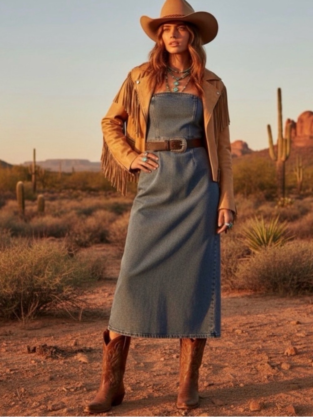 NWT Abercrombie & Fitch Strapless Denim Midi Dress Medium Wash Mila XXS 00 0 - Picture 2 of 16